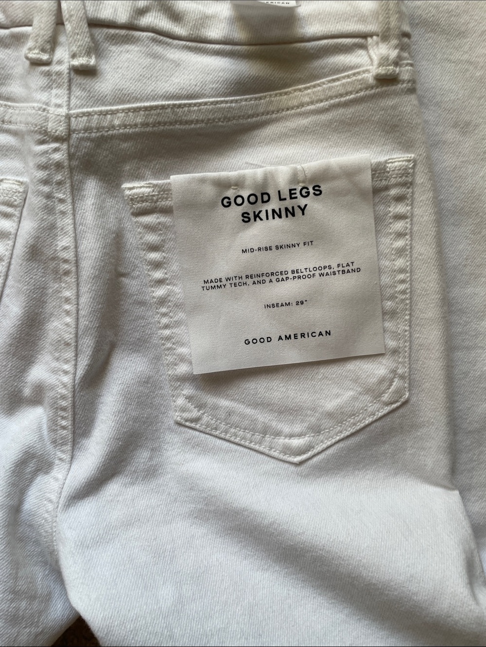 Good American White Good Legs Skinny Jeans NWT